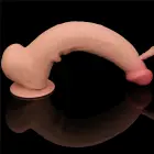 LoveToy – дилдо king size со скользящей кожей из двух слоёв – телесный – 34,3 см — Фото 12
