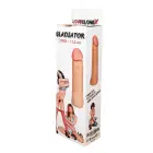 GLADIATOR насадка на член – 17.5 cm (7″) – телесный — Фото 7