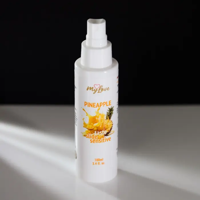 MyLove Taste-slide Sensitive ananāsu lubrikants ar garšu – 100 ml Foto 6