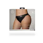 Vibrating Strap-on Panty Harness with Open Back – XL/XXL – Black — Photo 2