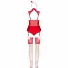 Livco Corsetti Fashion Limpid Snowflakes LC 90604 Festive Bodysuit Set – White – L/XL — Photo 4