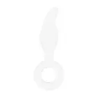 Gripper klaasist dildo rõngaga – 20 cm (8″) – valge — Foto 10