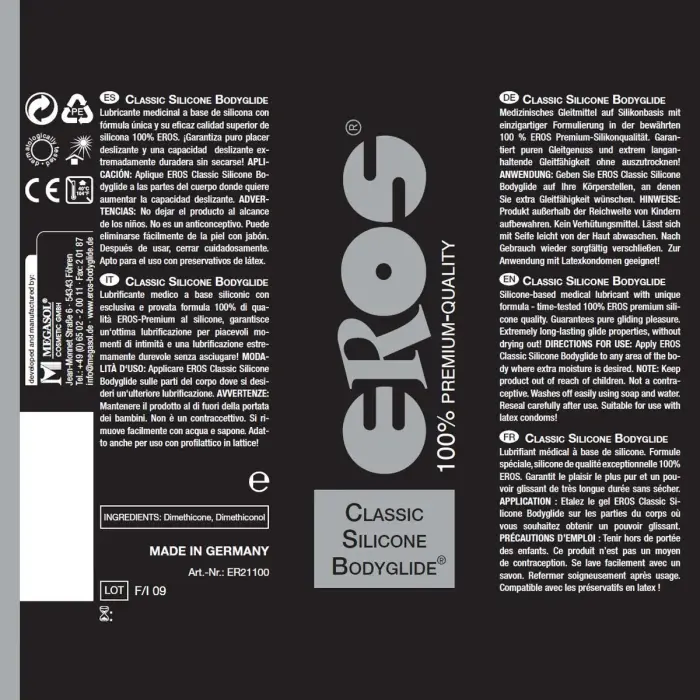EROS Classic silikona lubrikants – 50 ml Foto 2