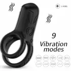 ARMONY Double Ring Vibrator Black – 9-Mode Waterproof Intimate Device — Photo 1
