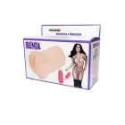 RENIA Vagīnas masturbators ar vibrāciju – 15 cm – miesas krāsa Foto 6