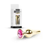 Plug-Jewellery Gold анальная пробка – 9.5 cm (3.7″) – Розовая — Фото 10