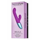 FemmeFunn Delola dubultā blīvuma rievots vibrators – 23.6 cm (9.3″) – violets — Foto 1