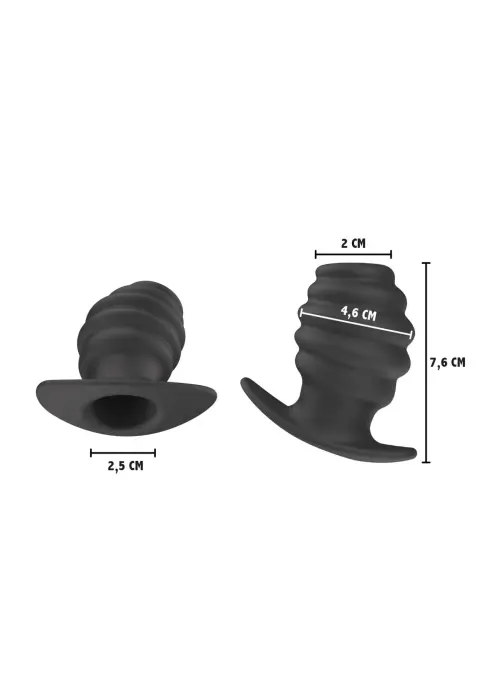 Invader atviras kištukas M – 10 cm – Juodas Photo