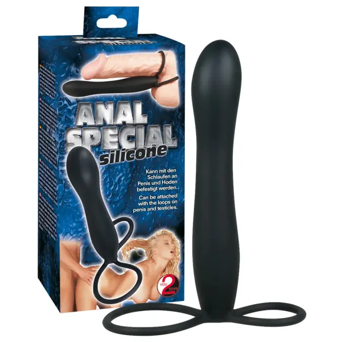 Anal Special silikona dildo – 15 cm (6″) – Melns Foto 5