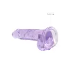 Realistic Dildo with Balls and Suction Cup – 18 cm (7″) – Purple — Photo 4