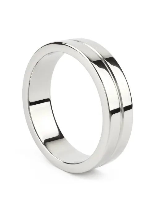Mr. Steel Single Grooved кольцо для члена – 5 cm (2″) – серебристый