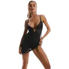 Obsessive Alliane Chemise with Thong – Black – L/XL — Photo 2