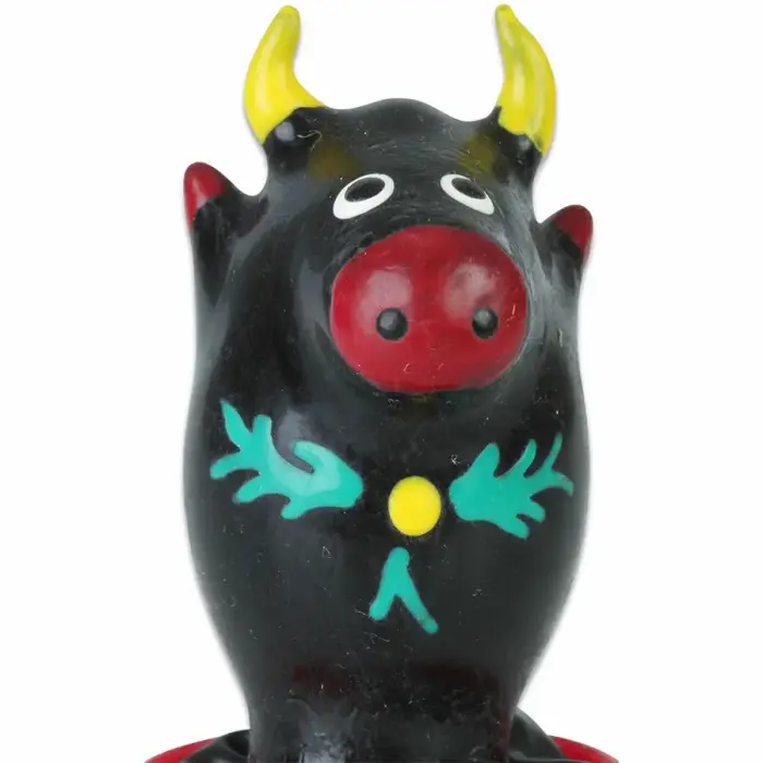 Condomerie Hand-Painted Bull Black Decorative Condom – Model 1