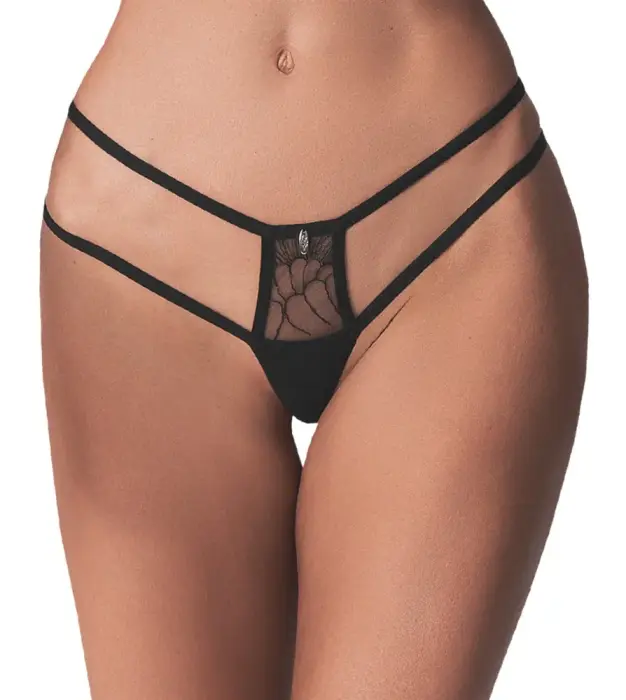 Obsessive Arrowel Thong – Black – L/XL
