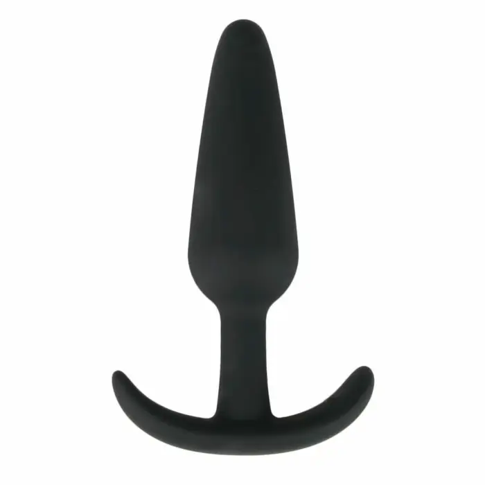 Анальная пробка EasyToys Silicone M – 10.5 см – Черный
