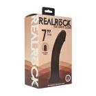 Dual Density Silicone Curved Realistic Dildo with Suction Cup - 7" / 18,5 cm - Black — Foto 1