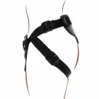 Get Real Deluxe Harness – padded strap-on harness with 3 silicone rings – black — Photo 7