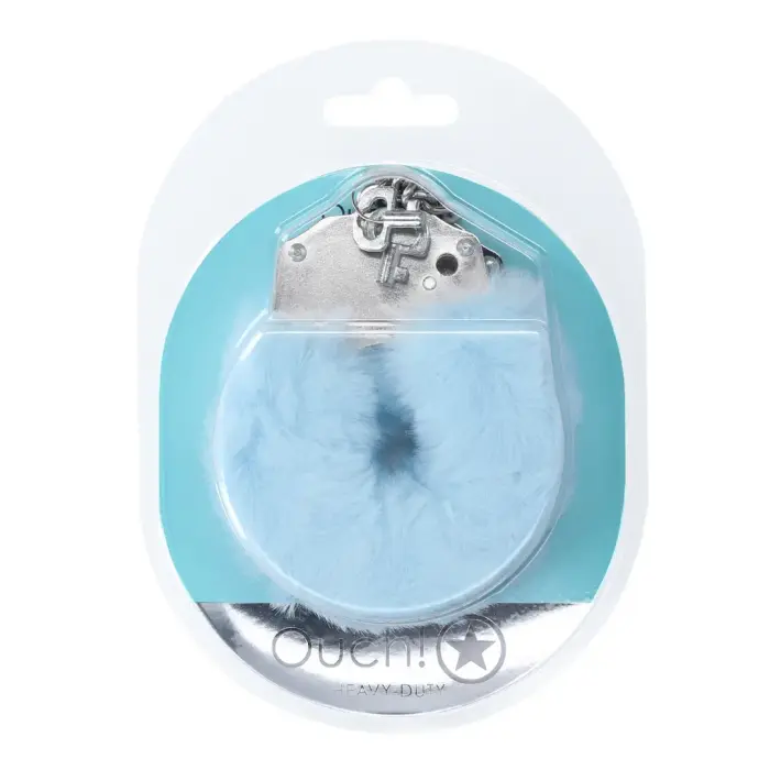 Heavy-duty Fluffy Handcuffs – Powder Blue
