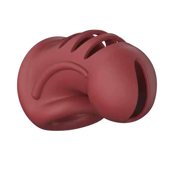 Model 28 - Ülipehme silikoonist karskusvöö puur – punane Photo