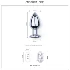 Vibrating Aluminum LED Butt Plug – 8 cm (3.1″) – Clear — Photo 3