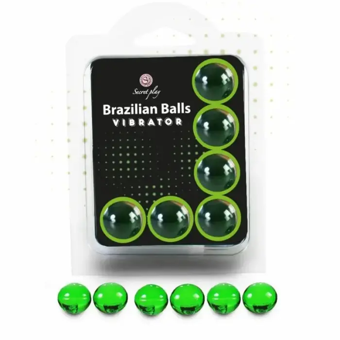 Secret Play Brazilian Balls шарики с массажным маслом – покалывающий эффект Vibrator – 6 шт.
