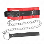 KINK Adjustable Vegan Leather Collar & Leash Set – Red 54x4.5cm — Photo 5
