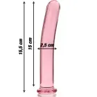 Ibiza Nebula Series Model 9 klaasist dildo – 15.5 cm (6.1″) – roosa — Foto 3