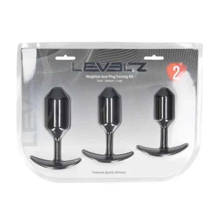 Levelz Silicone Training Set 3pcs Black – Weighted Progressive Plugs