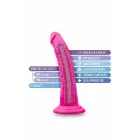 Blush Au Naturel Bold Jack – divslāņu elastīgs dildo – rozā – 17,8 cm — Foto 4