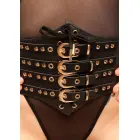 Kinky Diva korsete ar sprādzēm priekšpusē – zelts – M/L — Foto 3