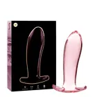 Ibiza Nebula Series Model 5 stikla anālais spraudnis – 12.5 cm – rozā — Foto 1