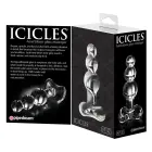 Icicles № 47 Прозрачный стеклянный анальный стик – 10.5 см (4.1″) Фото num