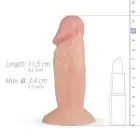 Archi reālistisks dildo ar piesūcekni – 11.5 cm (4.5″) – miesas krāsa — Foto 4