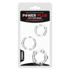 Power Plus – trīs lodīšu dzimumlocekļa gredzenu komplekts – TPE – stimulējošas lodītes — Foto 1