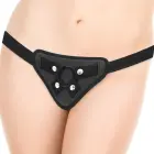 XRAY – reguleeritavad strap-on rakmed 3 silikoonrõngaga – must — Foto 3