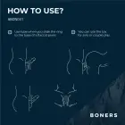 Boners Rechargeable Vibrating Silicone Partner Ring – Blue — Photo 2