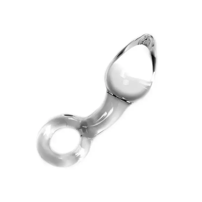 Kiotos stikla dildo – 14.5 cm (5.7″) – Caurspīdīgs