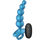 5-Ball Vibrating Anal Plug with Remote – Blue — Photo 10