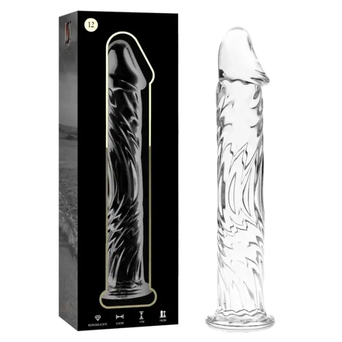 Ibiza Nebula Series Model 12 Glass Dildo – 17 cm (6.7″) – Clear