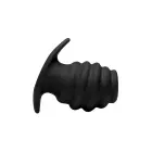 Hive Ribbed Hollow Silicone Anal Plug – L — Photo 2