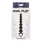 Sirds formas anālo bumbiņu ķēde – Melns Foto 3
