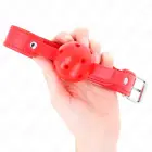 KINK Red Breathable Ball Gag 4.5 cm – Adjustable Silicone Strap 65 cm — Photo 3