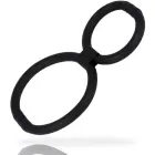 Addicted Toys Adjustable Dual Silicone Rings – Black — Photo 2