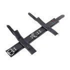 Leather Neck and Hand Restraints – Black — Photo 3