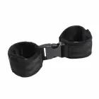 OHMAMA Fetish Adjustable Nylon Wrist Restraints with Hook-and-Loop Fastener – Black — Photo 1