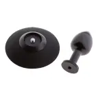 MALESATION Aluminum Anal Plug with Suction Cup – S – Black — Photo 3