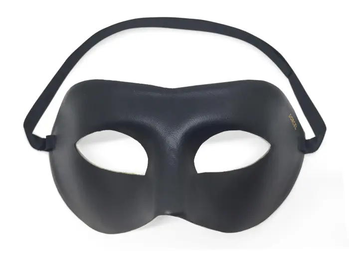 Elegantne kunstnahast karnevalimask – must
