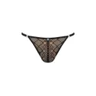Obsessive Severio Mesh Thong – Black – S/L — Photo 5