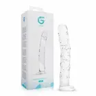 Gildo No. 34 tekstūruotas stiklinis dildo – 19 cm (7.5″) – skaidrus — Nuotrauka 2