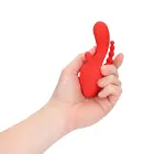 Loveline Mini Triple Stimulation Vibrator Scarlet Kiss – kompakts silikona vibrators ar trīspunktu stimulāciju – sarkans — Foto 7